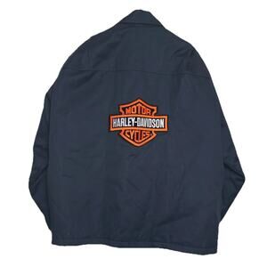 Dickie Black Work Wear Zipper jacket Quilted Harley Davidson‎ XXXL 3XL NWOT